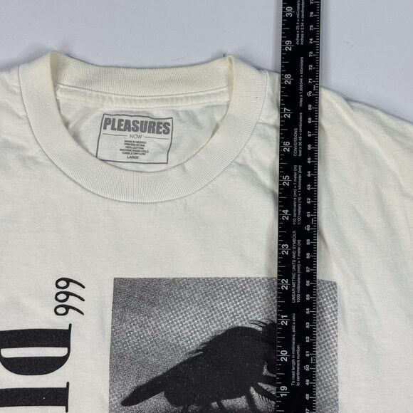Pleasures Life Or Death Horror Grunge Streetwear Skate T-Shirt White Mens Size L - Picture 7 of 7